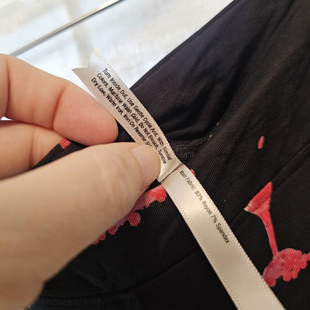 Soma LS Large Short Cool Nights PJ Pants Sipping Pretty Black Summer Cooling - Picture 9 of 9